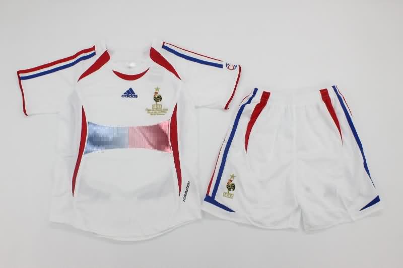 Kids France Soccer Jersey Away Final Replica 2006