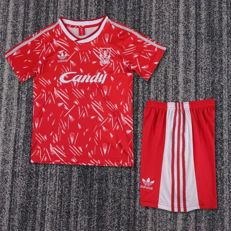 Kids Liverpool Soccer Jersey Home Replica 1989/91