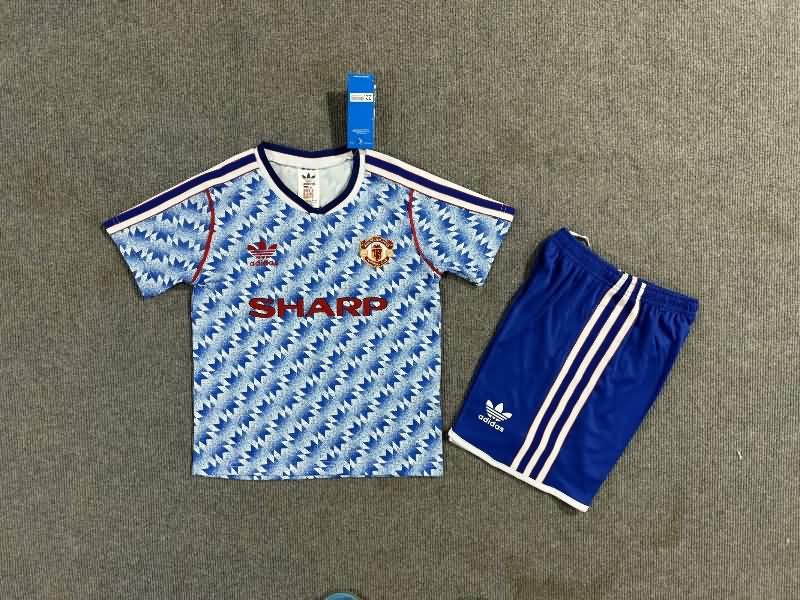 Kids Manchester United Soccer Jersey Away Replica 1990/92