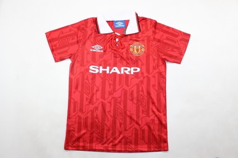 Kids Manchester United Soccer Jersey Home Replica 1992/94