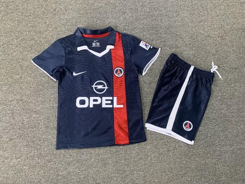 Kids Paris St Germain Soccer Jersey Home Replica 2001/02