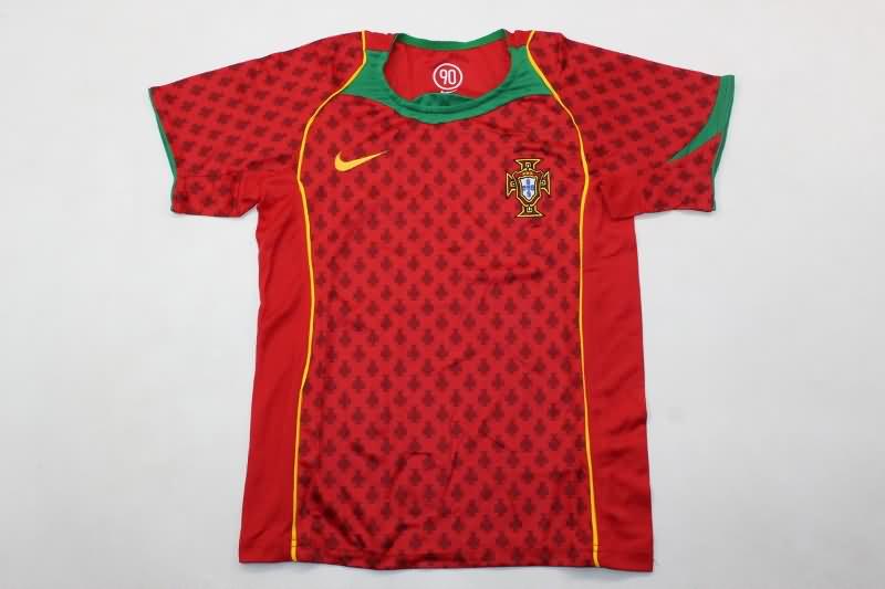 Kids Portugal Soccer Jersey Home Replica 2004