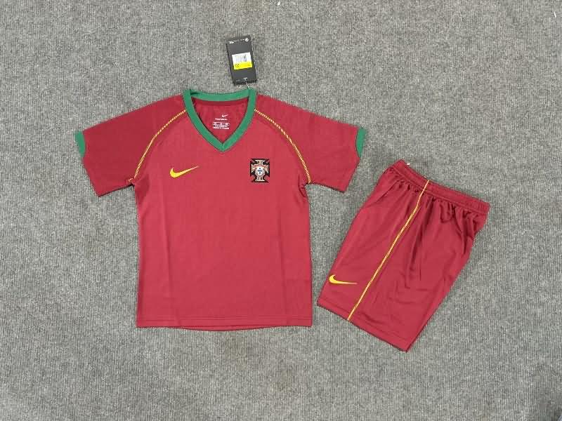 Kids Portugal Soccer Jersey Home Replica 2006