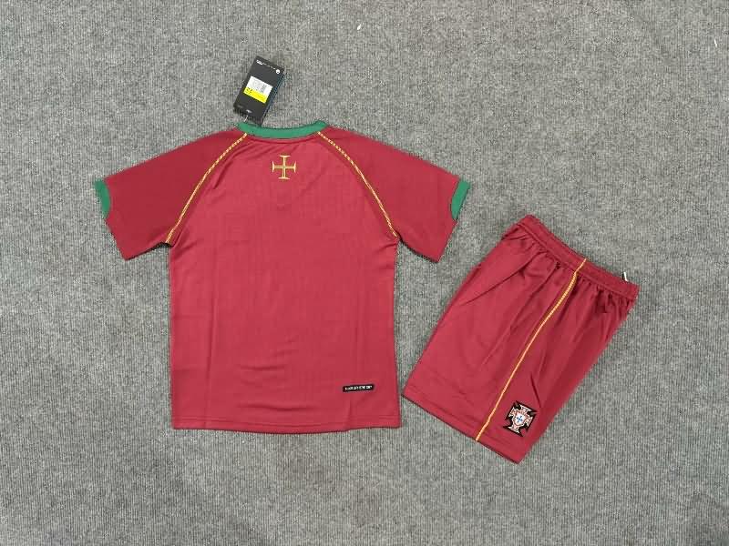 Kids Portugal Soccer Jersey Home Replica 2006