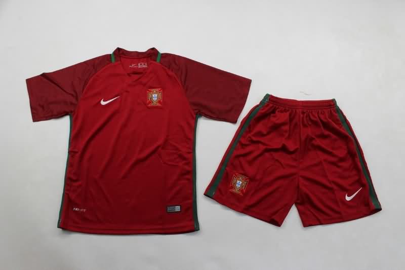 Kids Portugal Soccer Jersey Home Replica 2016