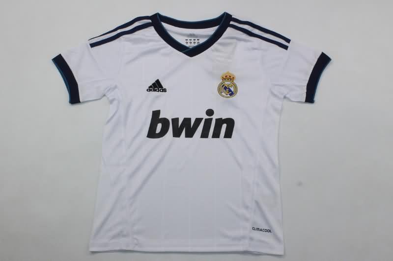 Kids Real Madrid Soccer Jersey Home Replica 12/13