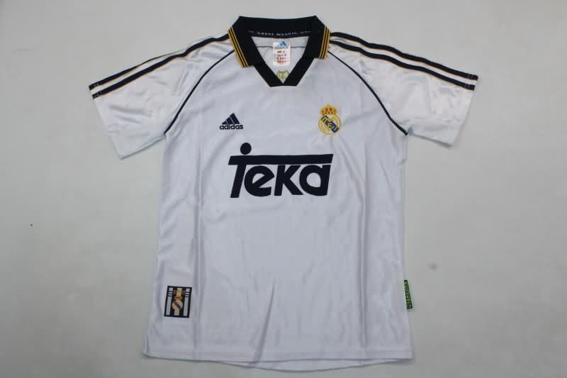 Kids Real Madrid Soccer Jersey Home Replica 1998/00