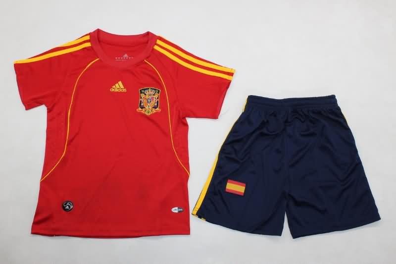 Kids Spain Soccer Jersey Home Replica 2008