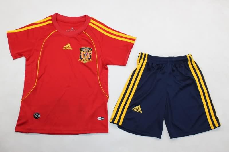 Kids Spain Soccer Jersey Home Replica 2008