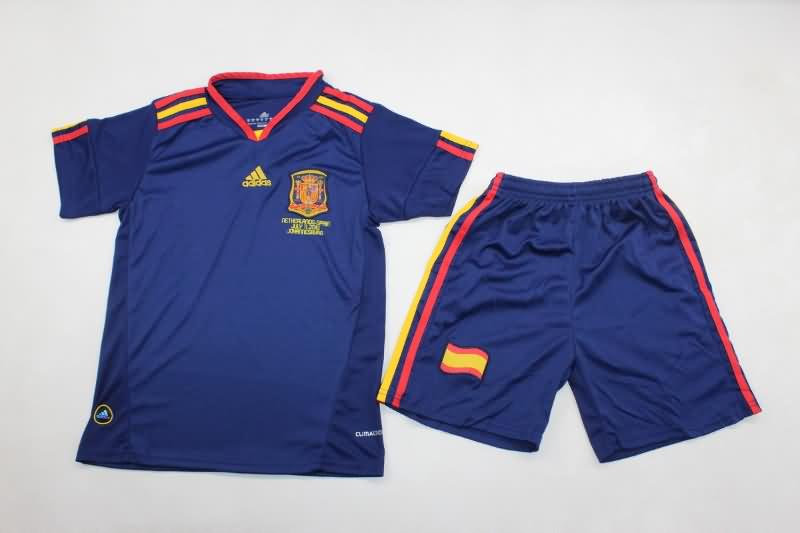 Kids Spain Soccer Jersey Away Replica 2010