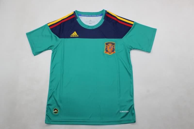 Kids Spain Soccer Jersey Goalkeeper Green Replica 2010