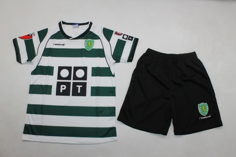 Kids Sporting Lisbon Soccer Jersey Home Replica 2001/02