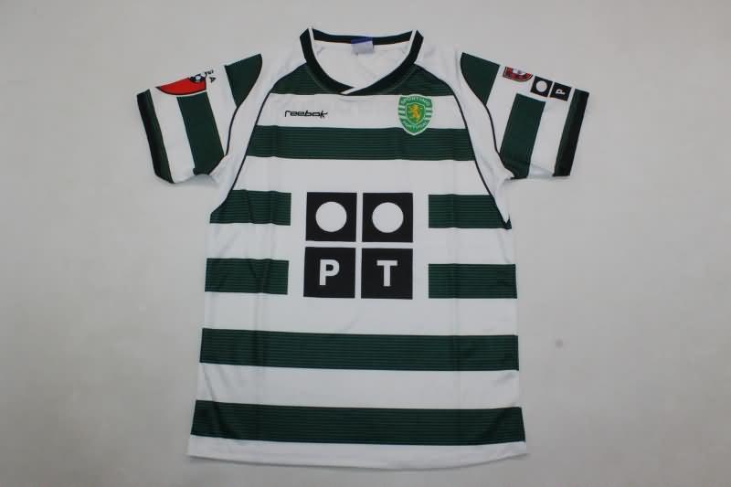 Kids Sporting Lisbon Soccer Jersey Home Replica 2001/02