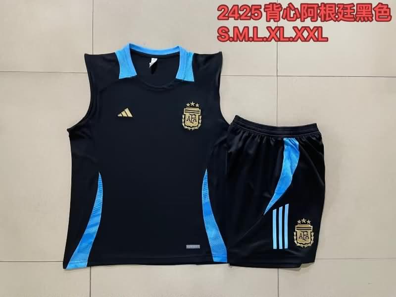 Argentina Training Jersey 02 Black Replica 2024