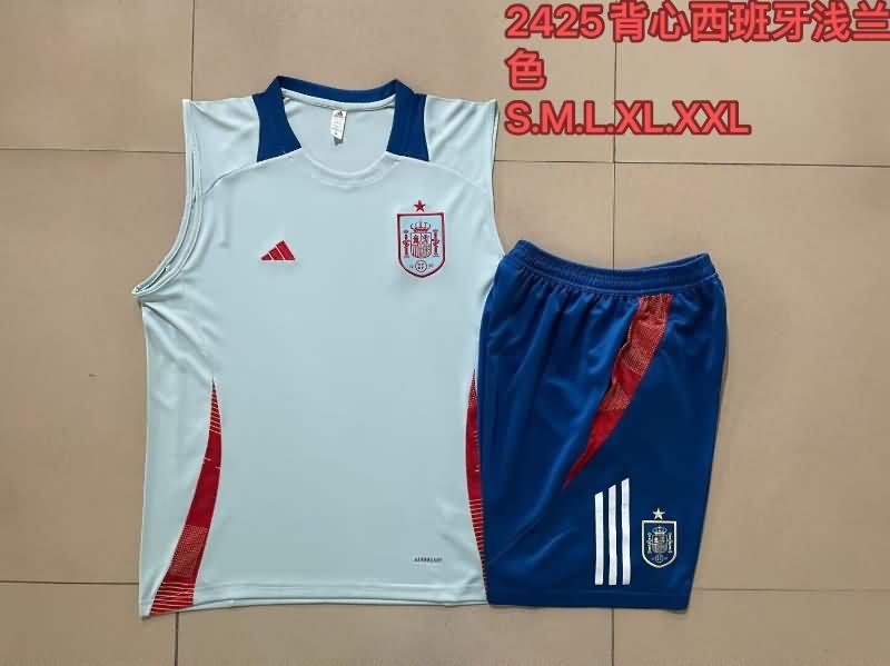 Spain Training Jersey 02 Light Blue Replica 2024