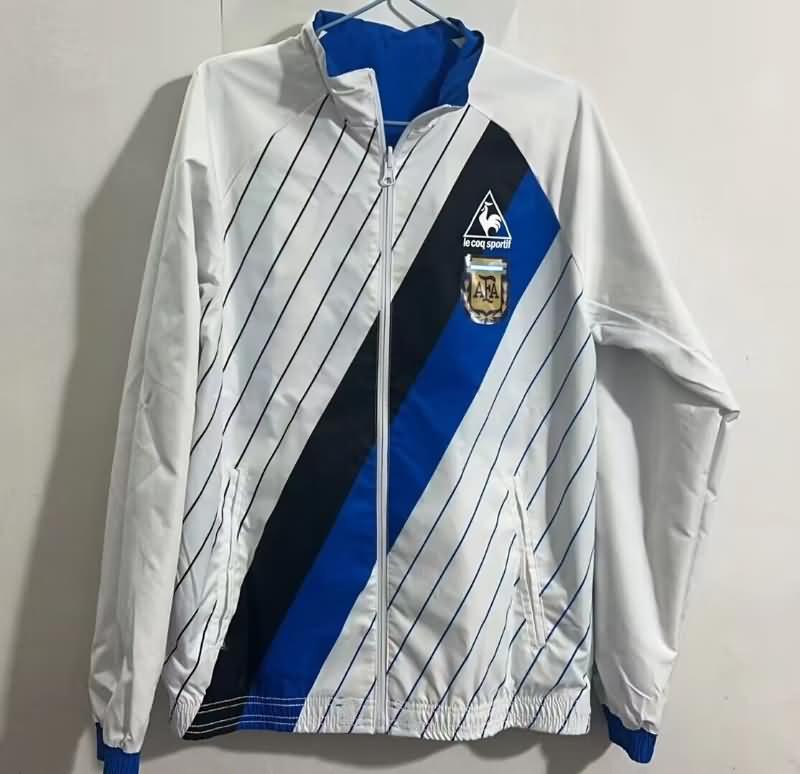 Argentina Soccer Windbreaker Blue White Reversible Replica 2024