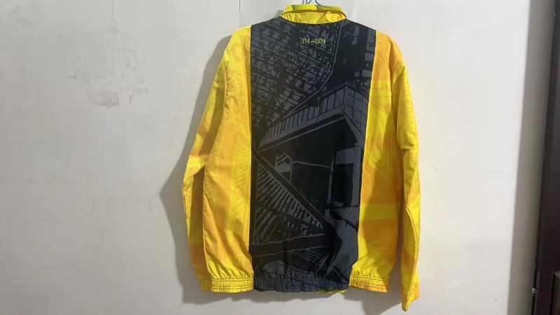 Dortmund Soccer Windbreaker Black Yellow Reversible Replica 23/24