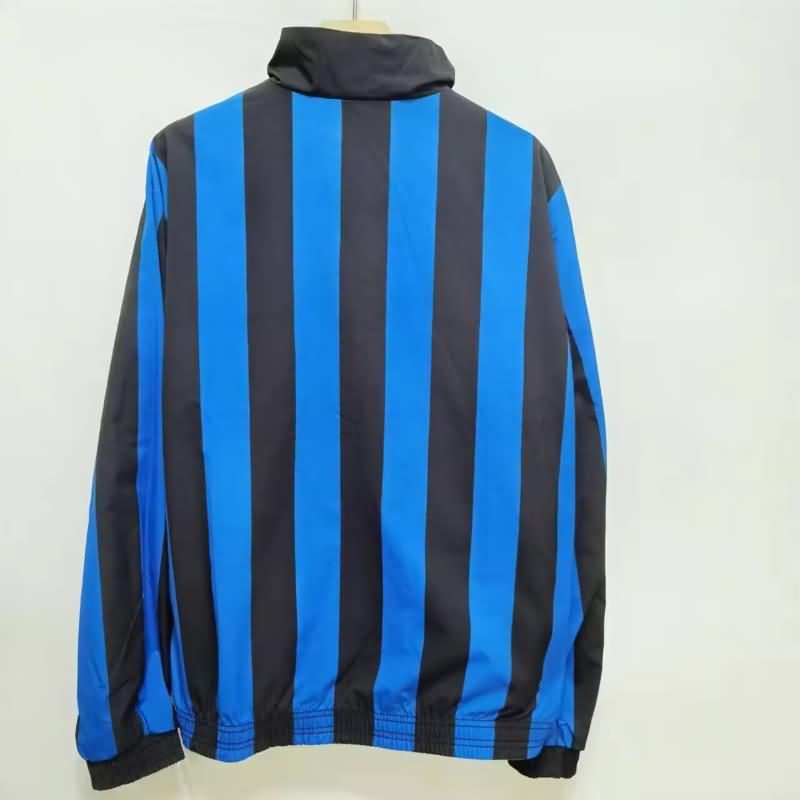 Inter Milan Soccer Windbreaker Blue Green Reversible Replica 23/24