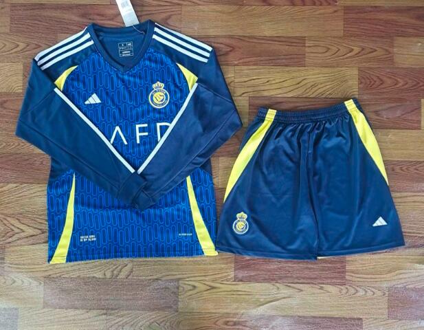 Al Nassr FC Soccer Jersey Away Long Sleeve Replica 24/25