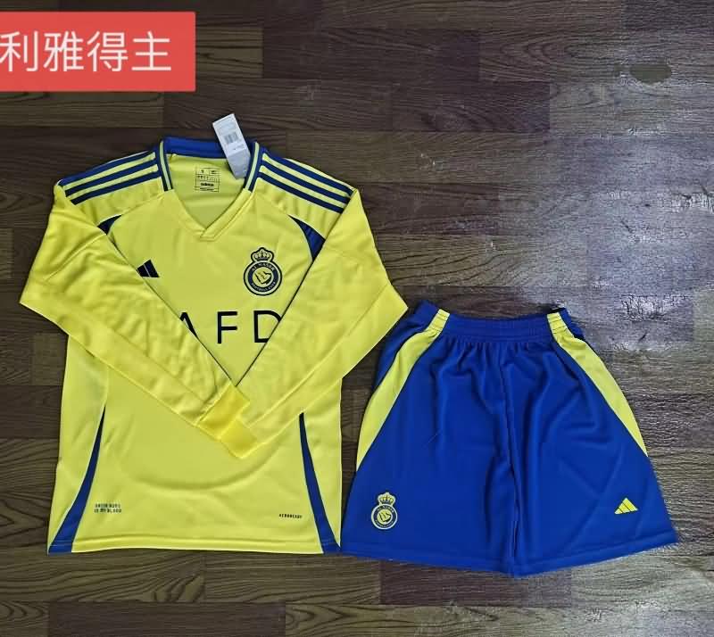 Al Nassr FC Soccer Jersey Home Long Sleeve Replica 24/25