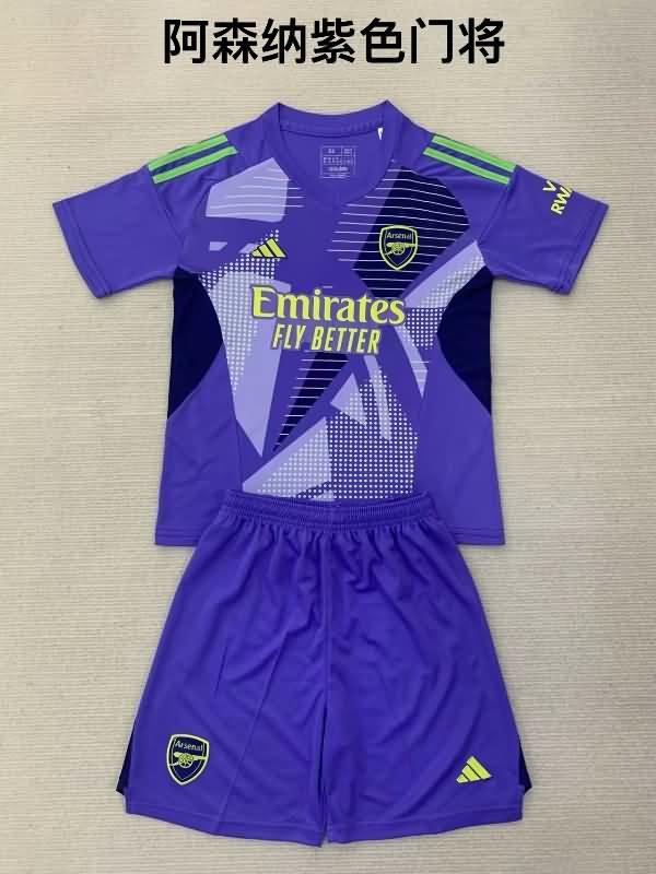 Arsenal Soccer Jersey Goalkeeper Purples Replica 24/25