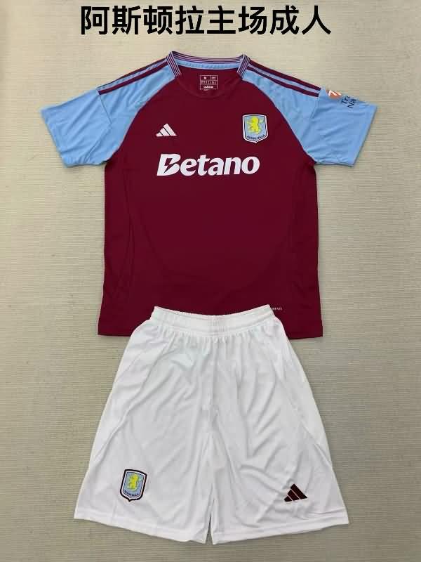 Aston Villa Soccer Jersey Home Replica 24/25