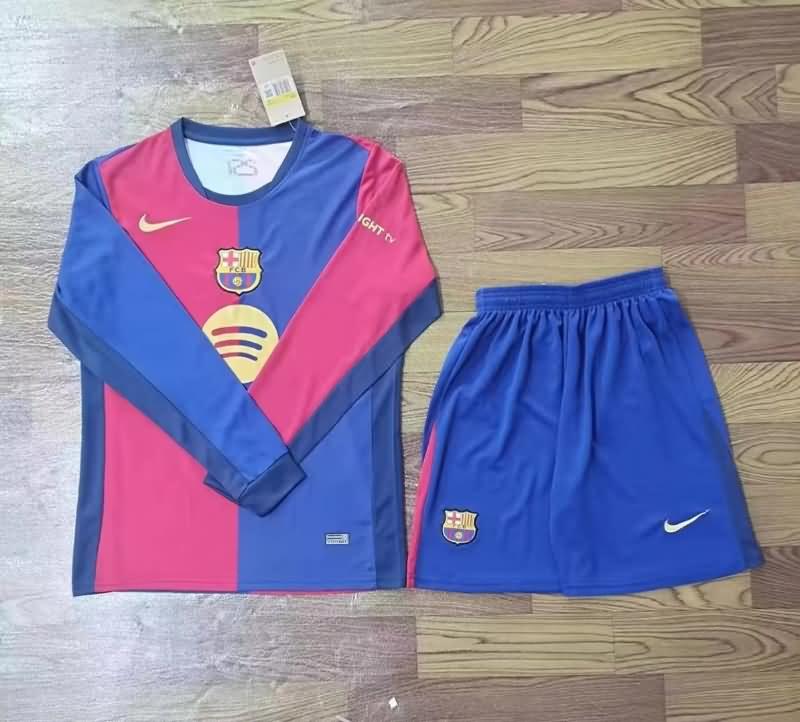 Barcelona Soccer Jersey Home Long Sleeve Replica 24/25