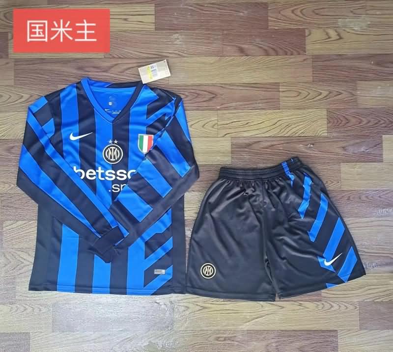 Inter Milan Soccer Jersey Home Long Sleeve Replica 24/25