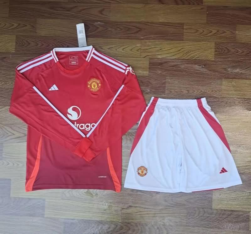 Manchester United Soccer Jersey Home Long Sleeve Replica 24/25