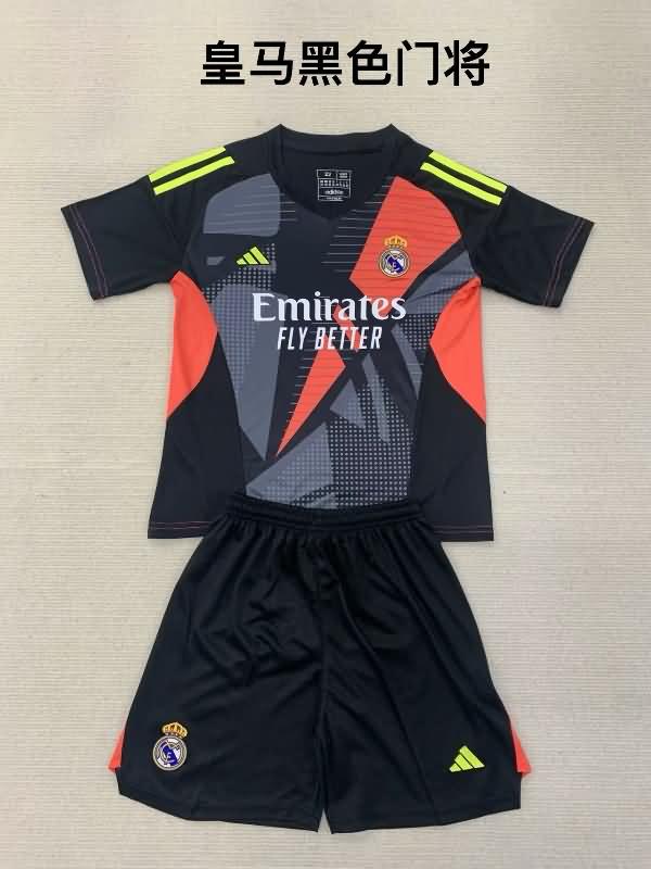 Real Madrid Soccer Jersey Goalkeeper Black Replica 24/25