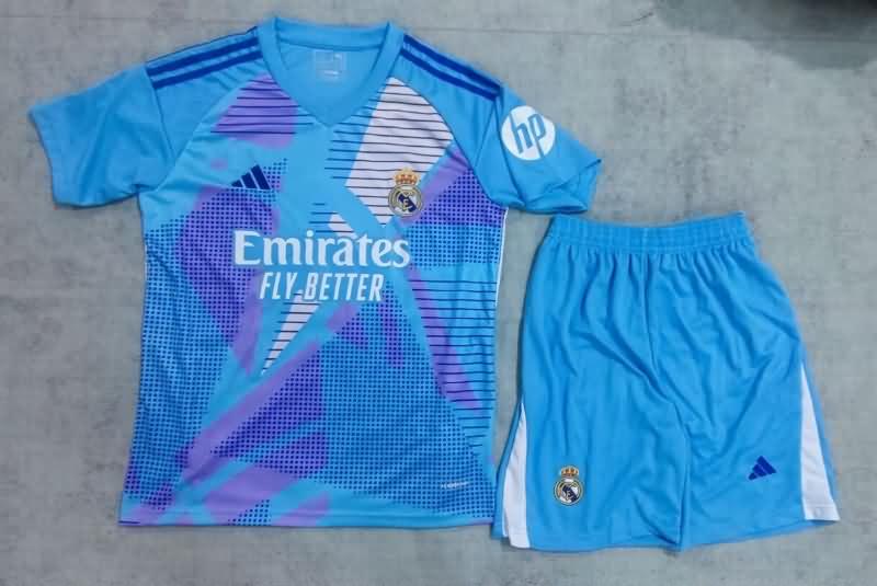 Real Madrid Soccer Jersey Goalkeeper Blue Replica 24/25