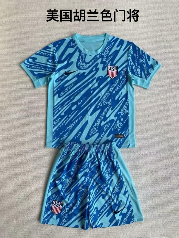 USA Soccer Jersey Copa America Goalkeeper Blue Replica 2024