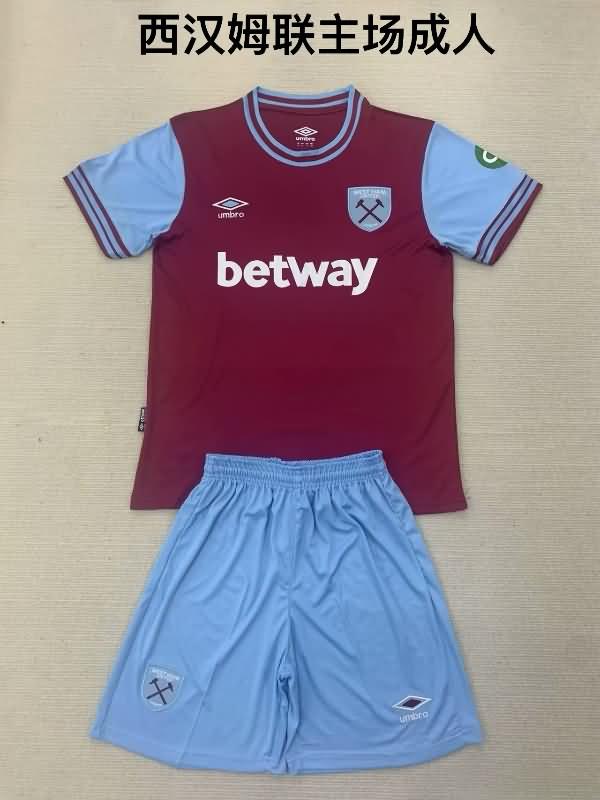 West Ham Soccer Jersey Home Replica 24/25