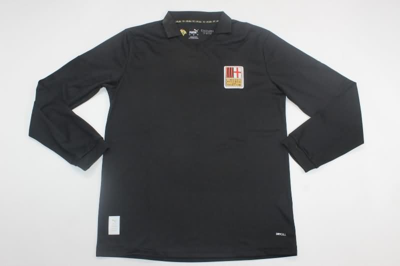 AC Milan Soccer Jersey Anniversary Black Long Sleeve Replica 125th