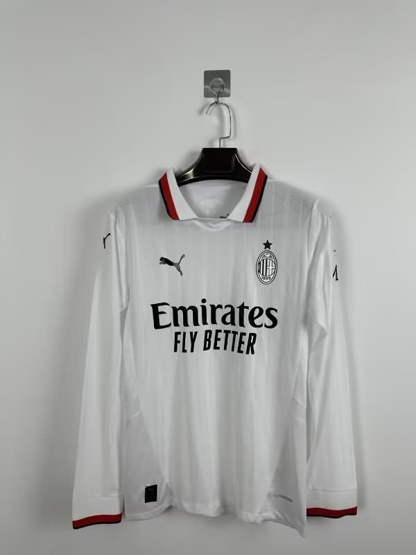 AC Milan Soccer Jersey Away Long Sleeve (Player) 24/25