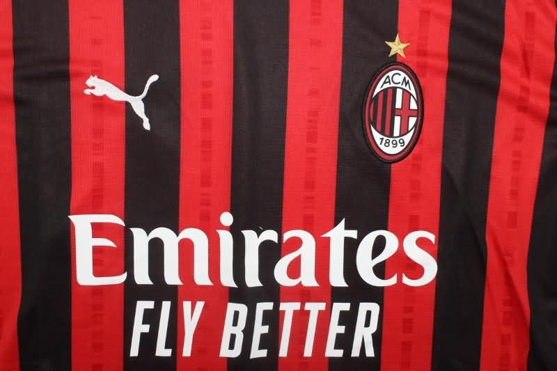 AC Milan Soccer Jersey Home Replica 24/25