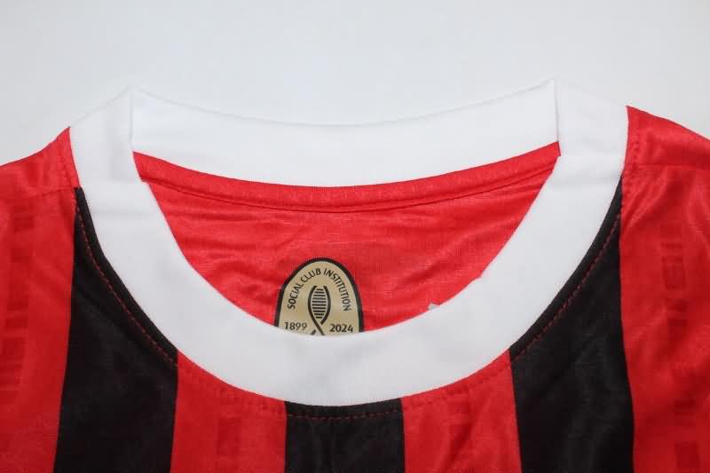 AC Milan Soccer Jersey Home Long Sleeve (Player) 24/25