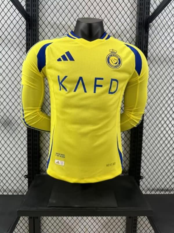 Al Nassr FC Soccer Jersey Home Long Sleeve (Player) 24/25