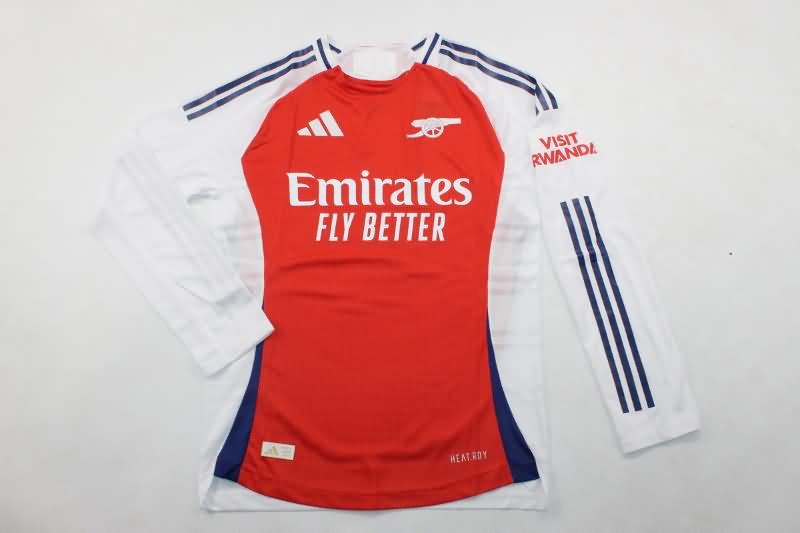 Arsenal Soccer Jersey Home Long Sleeve (Player) 24/25