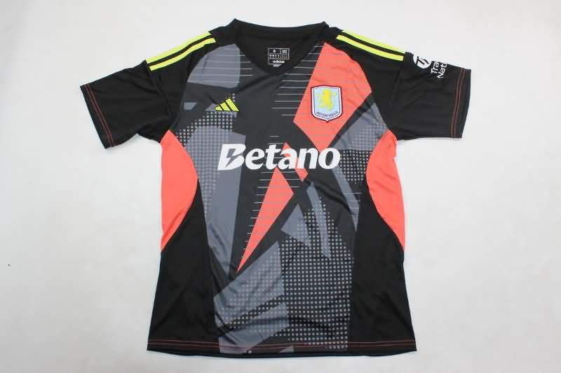 Aston Villa Soccer Jersey Goalkeeper Black Replica 24/25