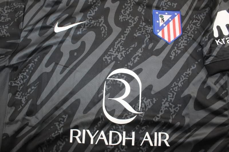 Atletico Madrid Soccer Jersey Goalkeeper Black Replica 24/25