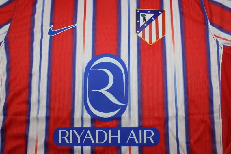 Atletico Madrid Soccer Jersey Home Long Sleeve Replica 24/25