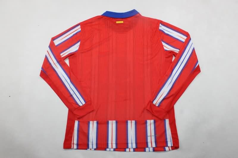 Atletico Madrid Soccer Jersey Home Long Sleeve Replica 24/25