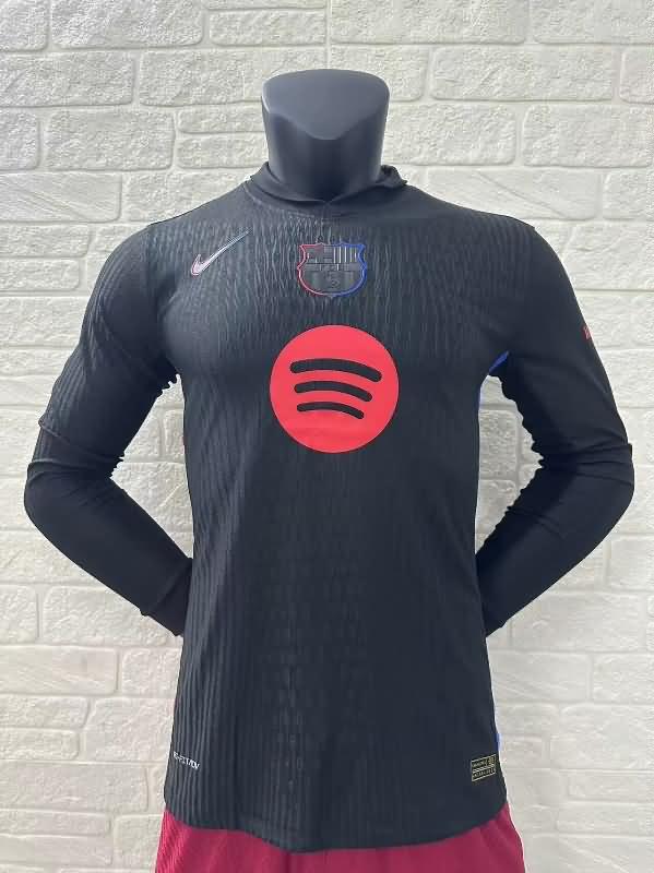 Barcelona Soccer Jersey Away Long Sleeve (Player) 24/25