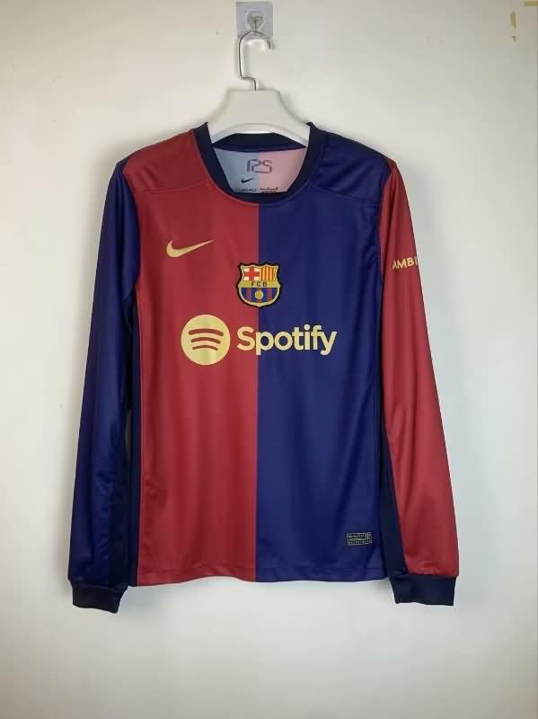 Barcelona Soccer Jersey Home Long Sleeve Replica 24/25