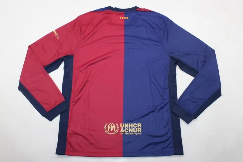 Barcelona Soccer Jersey Home Long Sleeve Replica 24/25