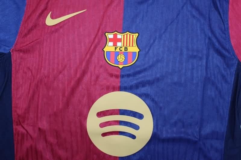 Barcelona Soccer Jersey Home Long Sleeve (Player) 24/25