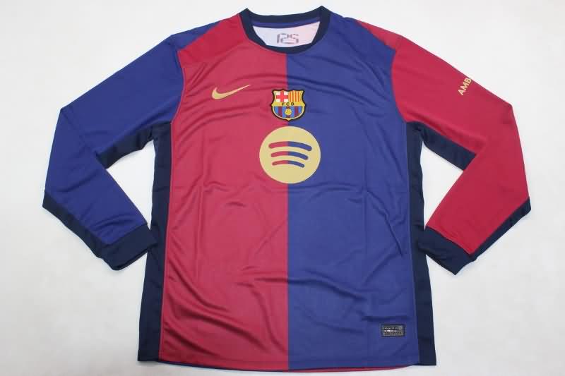 Barcelona Soccer Jersey Home Long Sleeve Replica 24/25