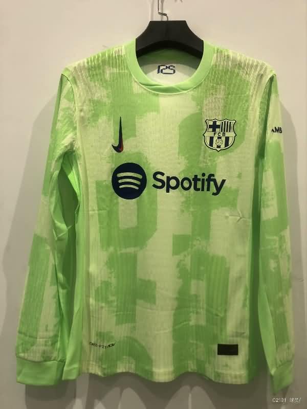 Barcelona Soccer Jersey Third Long Sleeve Replica 24/25