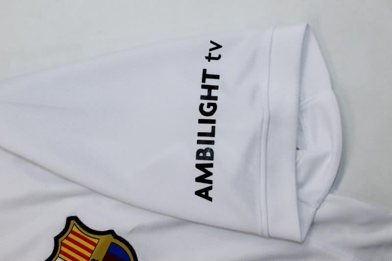 Barcelona Soccer Jersey White Replica 24/25